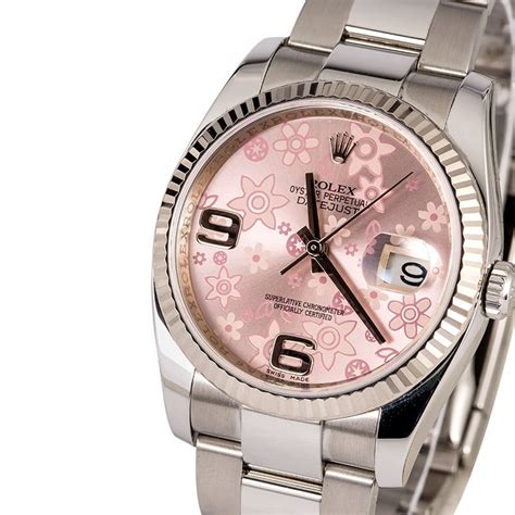 rolex quadrante rosa con fiori sul quadrante|Sito ufficiale Rolex.